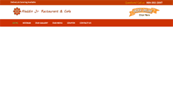 Desktop Screenshot of aladdinjrrestaurant.com